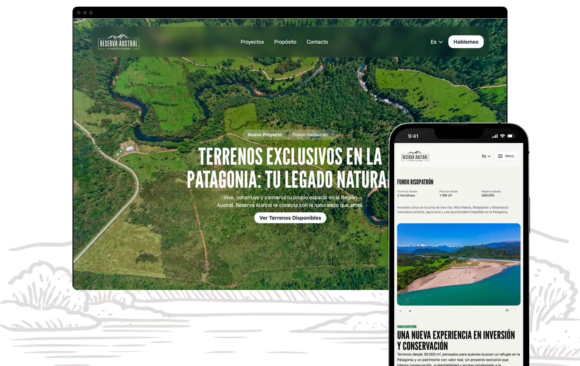 Sitio web de reserva austral